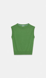 Piemonte Slouchy Vest Grass