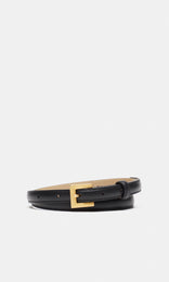 Veneto Leather Belt 15mm Black