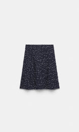 Cassis Bias Skirt Navy/White