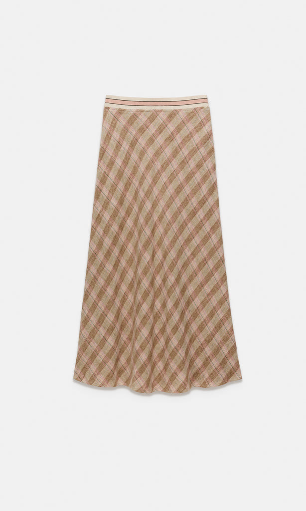 Centro Bias Skirt Camel