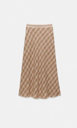 Centro Bias Skirt Camel