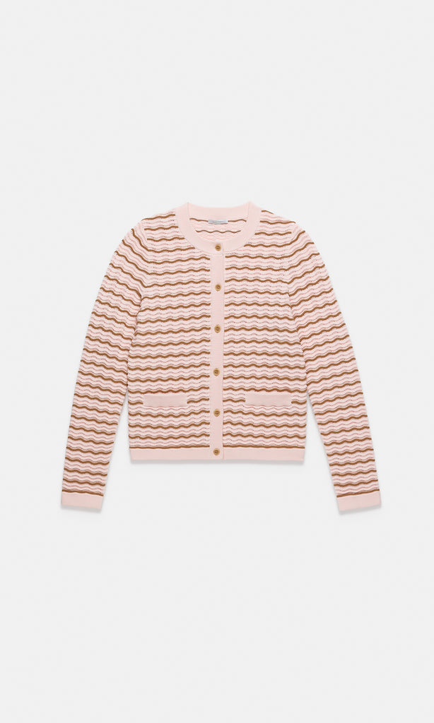Dolce Cardigan Pink/Tan