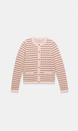Dolce Cardigan Pink/Tan