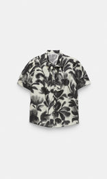 Fleur Noir Bow Front Shirt Blk/Ivory