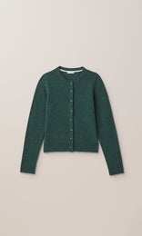 Balloch Crew Cardigan Dark Green