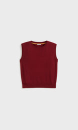 Florent Knit Vest Cherry