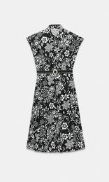 Lyon S/Sleeve Shirt Dress Blk/Ivory