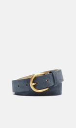 Breve Suede Belt 30mm Flag