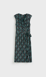 Erba Wrap Dress Teal