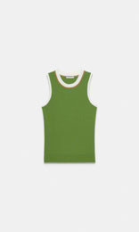 Rapallo Tank Green/Olive /Ivory