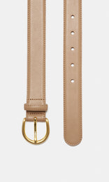 Breve Leather Belt 30mm Cappuccino