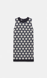 Tuileries Shift Dress Navy/Creme