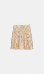 Wardour Bias Skirt Neutral/Rose