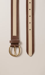 Two tone Leather Belt 30mm Date/Oyster