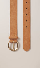 Suede Belt 30mm Brulee