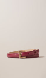 Leather Belt 15mm Cremisi