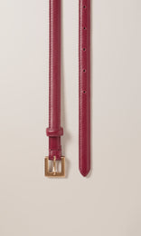 Leather Belt 15mm Cremisi