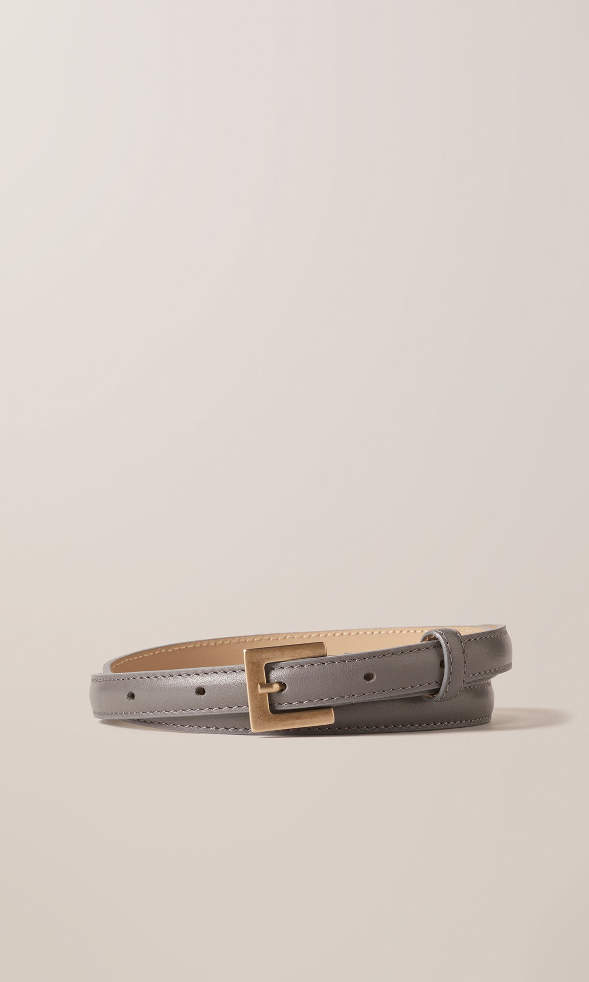 Leather Belt 15mm Slate