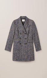 Delphine Coat Navy/Stone
