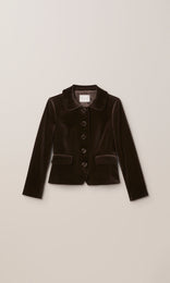 Prince Cropped Jacket Ice Chocolate