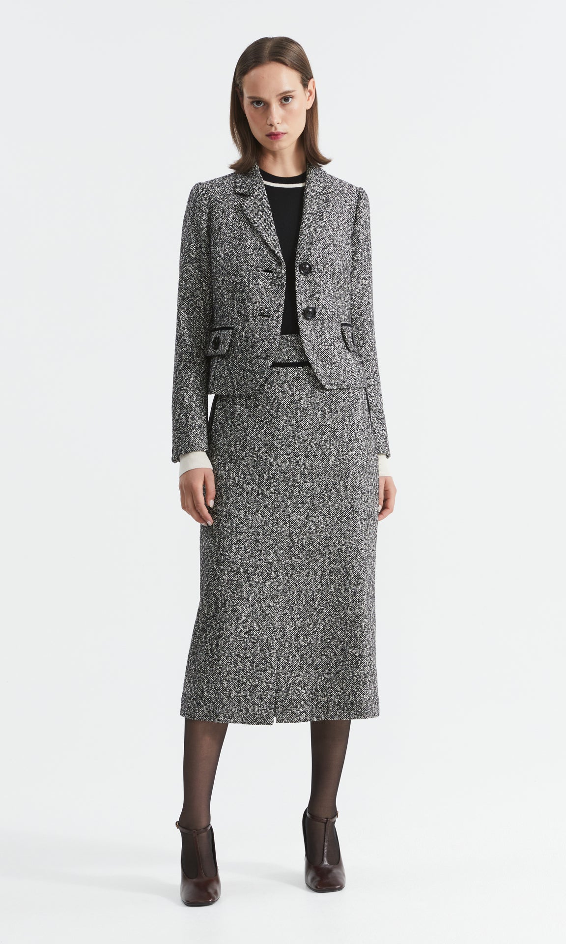 Sloane Jacket Blk/White