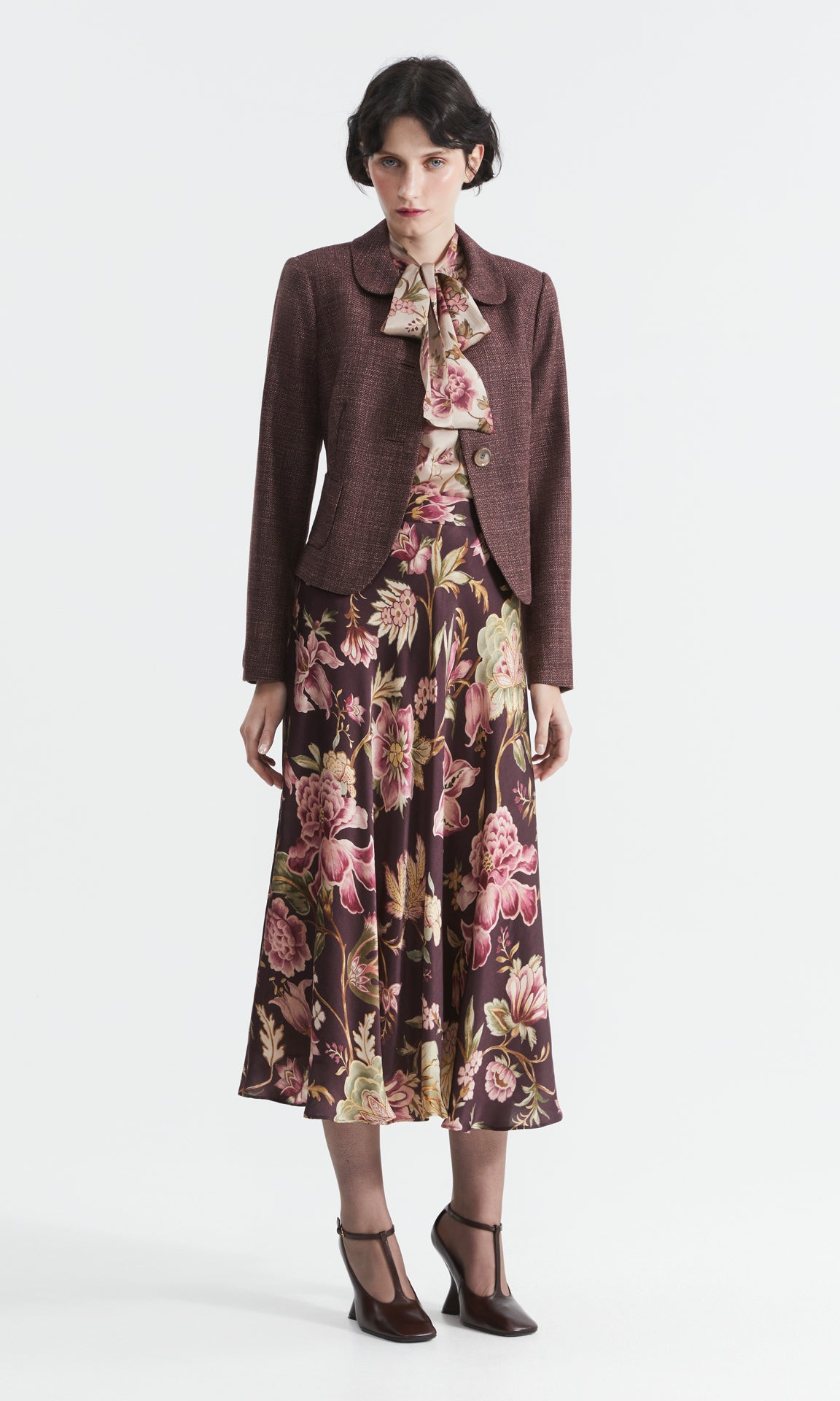 Eva Tie Jacket Dusty Pink