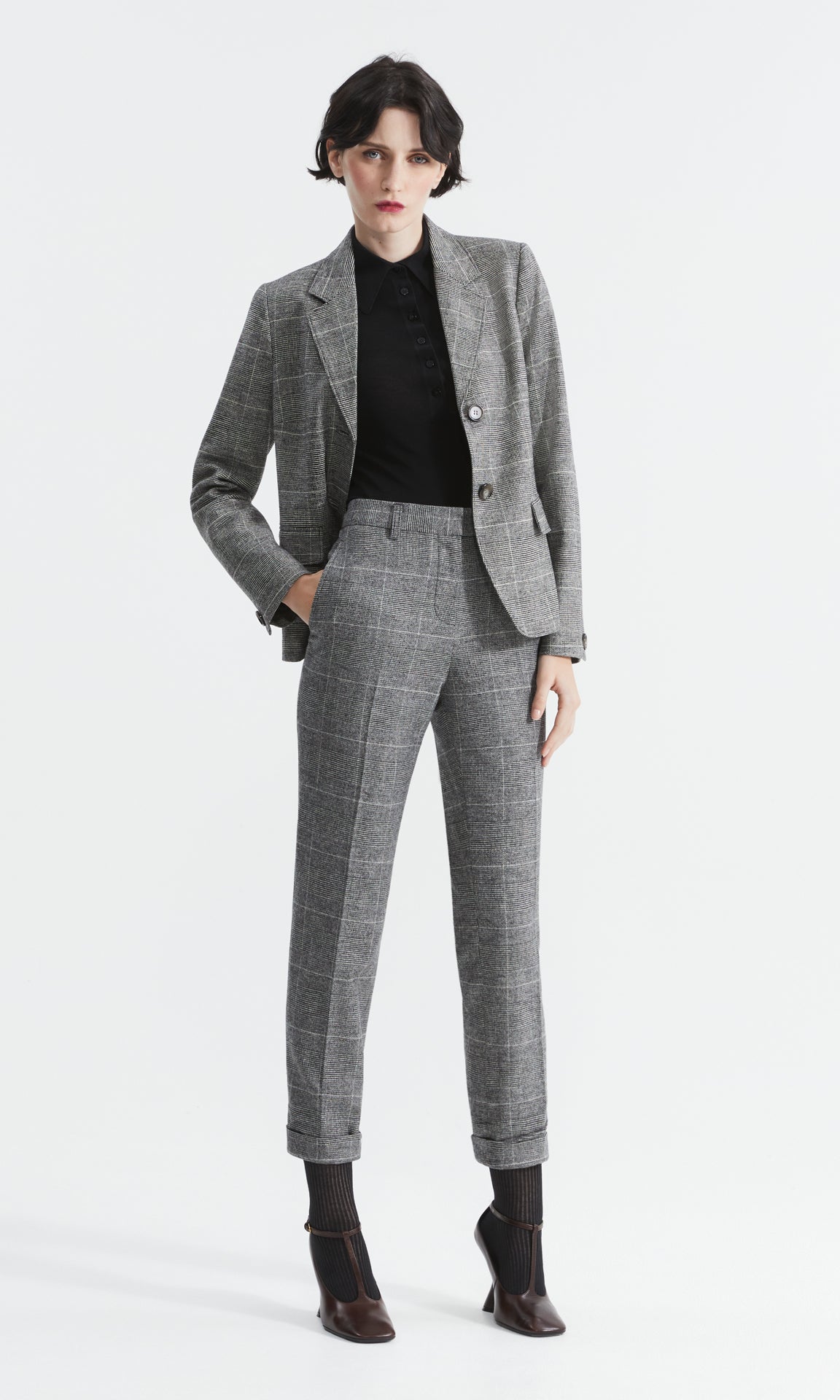 Fenton Blazer Blk/White