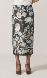 Gufo Fiore Skirt Dark Brown