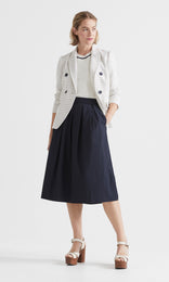 Parigi Pleated Skirt Navy