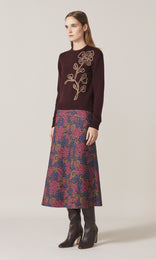 Arabella Floral Applique Knit Aoud