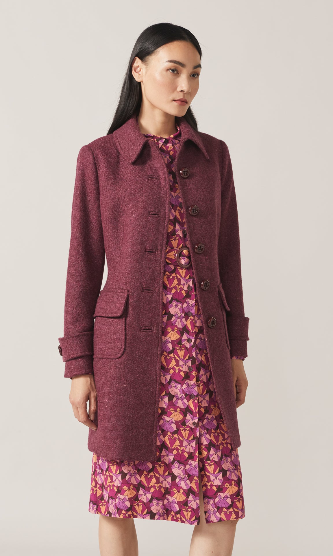 Somerset Coat Plum
