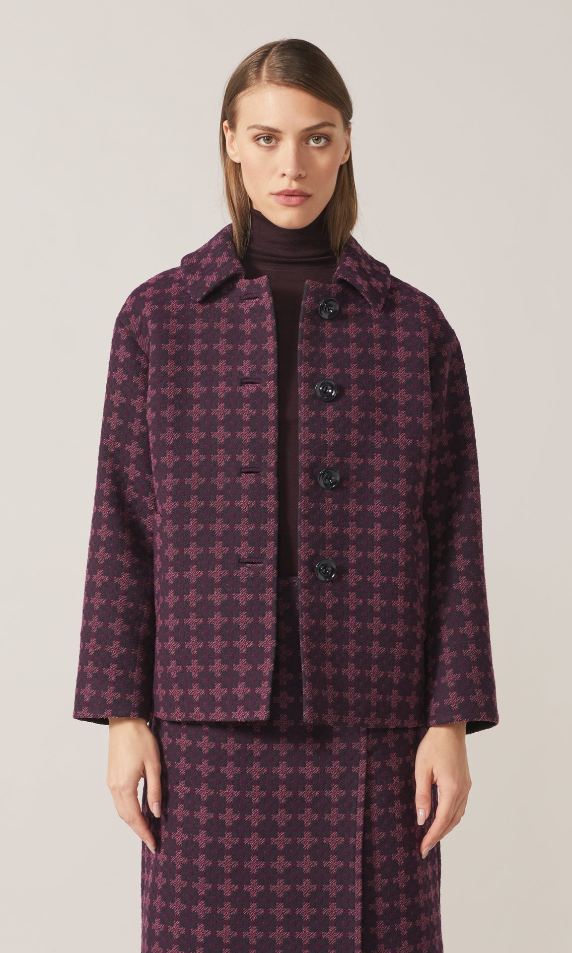 Clevedon Coat Mulberry