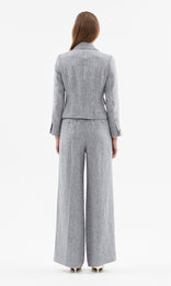 Chatelet Single Button Jacket Ink/White