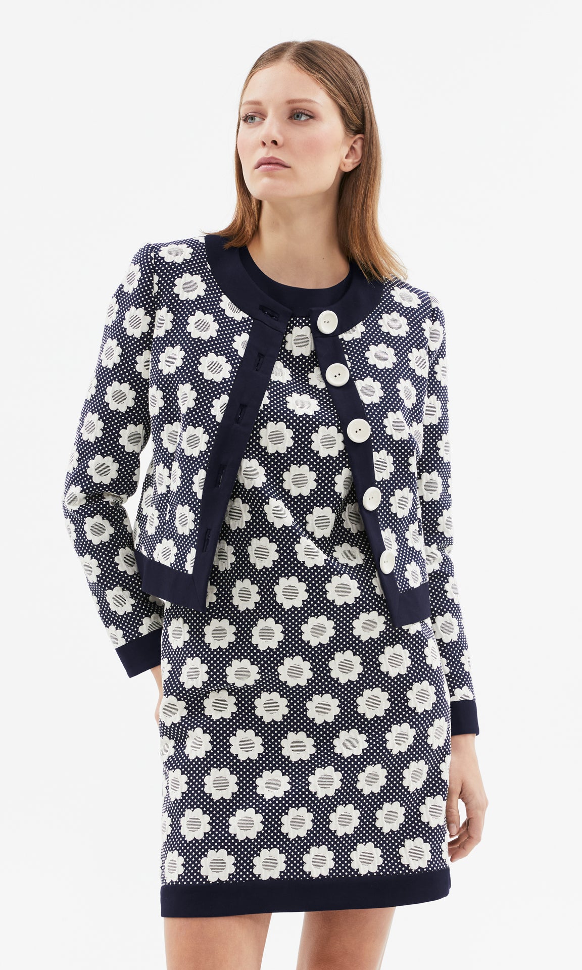 Tuileries Jacket Navy/Creme