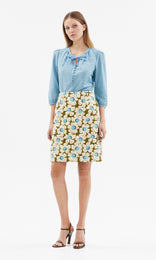 Anvers 3/4 Sleeve Blouse Aqua