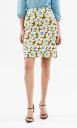Fiori Skirt Pistachio / Aqua