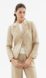 Carnaby 2 Button Blazer Flax
