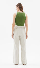 Rapallo Tank Green/Olive /Ivory