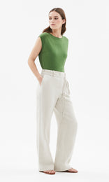 Piemonte Slouchy Vest Grass