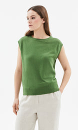 Piemonte Slouchy Vest Grass