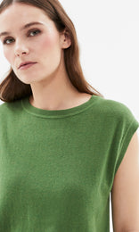 Piemonte Slouchy Vest Grass