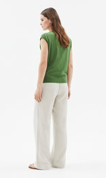 Piemonte Slouchy Vest Grass