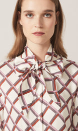 Weiz Bow Shirt Tea Rose