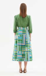 Anvers 3/4 Sleeve Blouse Evergreen