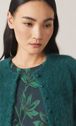 Isla Alpaca Cardigan Emerald