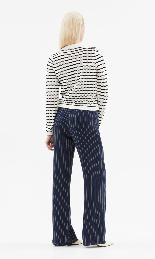 Dolce Cardigan Ivory/Navy