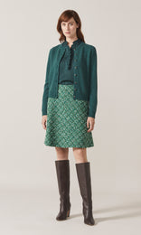 Balloch Crew Cardigan Dark Green