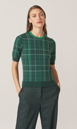 Fisher Plaid Merino Crew Bottle