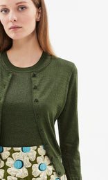 Tropez Cardigan Pine Green
