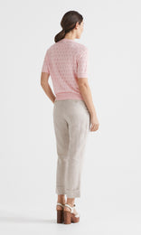 Amore SS Pointelle Light Pink